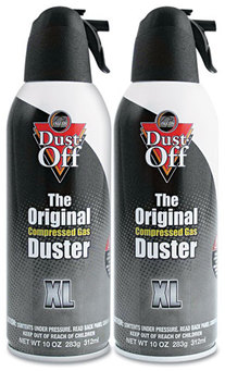 Dust-Off® Disposable Compressed Gas Duster,  10 oz Cans, 2/Pack
