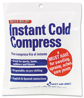 First Aid Only™ Instant Cold Compress,  4 x 5