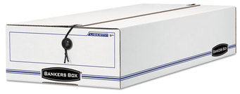 Bankers Box® LIBERTY® Check and Form Boxes 9.25" x 15" 4.25", White/Blue, 12/Carton