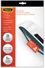 A Picture of product FEL-52007 Fellowes® Laminating Pouches 5 mil, 3.88" x 2.63", Gloss Clear, 25/Pack
