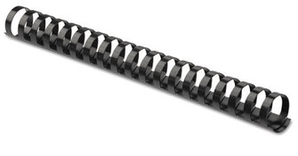 Fellowes® Plastic Comb Bindings 1 1/2" Diameter, 340 Sheet Capacity, Black, 10/Pack