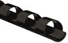 A Picture of product FEL-52320 Fellowes® Plastic Comb Bindings 1/4" Diameter, 20 Sheet Capacity, Black, 25/Pack