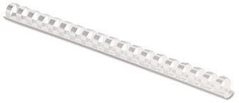 Fellowes® Plastic Comb Bindings 3/8" Diameter, 55 Sheet Capacity, White, 100/Pack