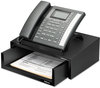 A Picture of product FEL-8038601 Fellowes® Designer Suites™ Telephone Stand 13 x 9.13 4.38, Black Pearl