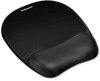 A Picture of product FEL-9175801 Fellowes® Memory Foam Wrist Rest Mouse Pad with 7.93 x 9.25, Black/Silver