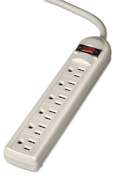 Fellowes® Six-Outlet Power Strip 6 Outlets, ft Cord, Platinum