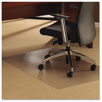 Floortex® Cleartex® Ultimat® Polycarbonate Chair Mat For Plush Pile Carpets. 60 X 48 in. Clear.