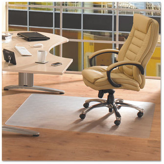 Floortex® Cleartex® Advantagemat® Phthalate Free PVC Chair Mat for Hard Floors,  48 x 36