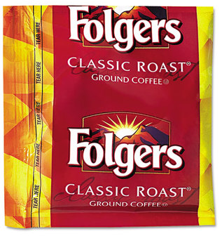 Folgers® Coffee,  Classic Roast, .9oz Fractional Packs, 36/Carton