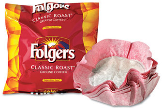 Folgers® Filter Packs,  Classic Roast, 9/10oz, 40/Carton