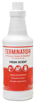Fresh Products Terminator Deodorizer All-Purpose Cleaner,  32oz Bottles, 12/Carton
