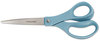 A Picture of product FSK-1424901005 Fiskars® Contoured Performance Scissors,  8 in. Length, Straight, 3 1/2 in. Cut, Right Hand, Blue