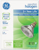 A Picture of product GEL-62706 GE Energy-Efficient Halogen Bulb,  90 Watts, Crisp White