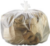 A Picture of product GEN-333916 GEN High Density Can Liners,  33 x 39, 33gal, .63mil, Clear, 25/Roll, 10 Rolls/Carton