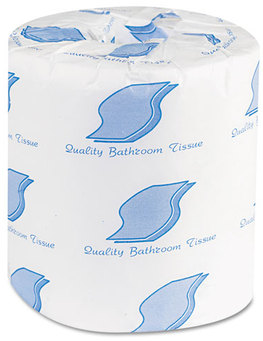 General Supply Bath Tissue,  2-Ply, 500 Sheets/Roll, White, 96 Rolls/Carton