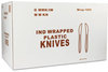 A Picture of product GEN-MWKIW GEN Medium-Weight Cutlery,  Knives, White, 6 1/4", 1000/Carton