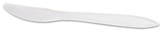 GEN Medium-Weight Cutlery,  Knives, White, 6 1/4", 1000/Carton