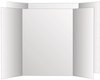A Picture of product GEO-27135 Eco Brites Tri-Fold Project Board,  36 x 48, Black/White, 6/PK