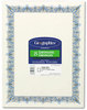 A Picture of product GEO-39087 Geographics® Award Certificates,  8-1/2 x 11, Unique Blue Border, 25/Pack
