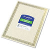 A Picture of product GEO-44407 Geographics® Award Certificates,  8-1/2 x 11, Gold Serpentine Border, 12/Pack