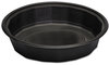 A Picture of product 967-798 Genpak® Microwave-Safe Containers, 32 oz, Plastic, Black, 8-3/4x6-1/8x2, 75/Bag