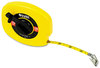 A Picture of product GNS-100E Great Neck® English Rule Tape Measure,  3/8" x 100ft, Steel, Yellow