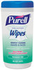 A Picture of product GOJ-9121 PURELL® Hand Sanitizing Wipes,  5.7 x 7 1/2, Fragrance Free, 40/Canister, 6 Canisters/Case