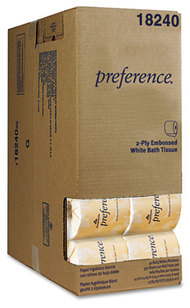Georgia Pacific® Professional preference® Embossed Bathroom Tissue in Dispenser Box,  Dispenser Box, 550 Sheets/Roll, 40 Rolls/Carton
