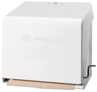 Georgia Pacific® Mark II Crank Roll Towel Dispenser,  10 3/4 x 8 1/2 x 10 3/5, White