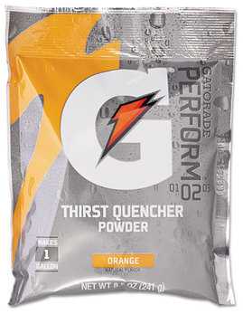 Gatorade® Thirst Quencher Powder Drink Mix,  Orange, 8.5oz Packets, 40/Carton