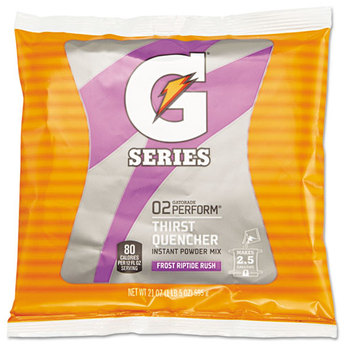 Gatorade® Thirst Quencher Powder Drink Mix,  Riptide Rush, 21oz Packets, 32/Carton