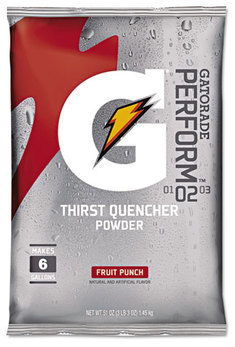 Gatorade® Thirst Quencher Powder Drink Mix,  Fruit Punch, 51oz Packet, 14/Carton