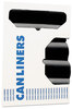 A Picture of product 861-435 Heritage X-Liner Reprocessed Can Liners. 40-45 gal. 1.50 mil. 40 X 46 in. Black. 100 bags/case.