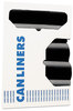 A Picture of product HER-X8647AK Heritage X-Liner Reprocessed Can Liners. 56 gal. 1.5 mil. 43 X 47 in. Black. 100 bags/case.