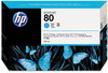 A Picture of product HEW-C4846A HP C4846A, C4847A, C4848A, C4871A, C4872A, C4873A, C4874A (80) Inkjet Cartridge,  (C4846A) Cyan Original Ink Cartridge