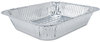 A Picture of product HFA-32035 Handi-Foil of America® Aluminum Steam Table Pans,  Half-Size, 1 11/16" Shallow, 100/Carton