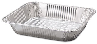 Handi-Foil of America® Aluminum Steam Table Pans,  Half-Size, 2 9/16" Deep, 100/Carton