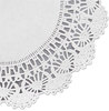 A Picture of product 323-211 Hoffmaster® Cambridge Lace Embossed Round Paper Doilies. 8 in. White. 1000/Carton.
