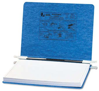 ACCO PRESSTEX® Covers with Storage Hooks 2 Posts, 6" Capacity, 12 x 8.5, Light Blue