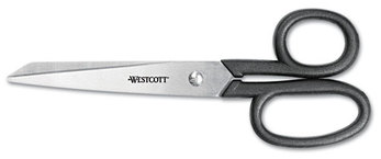 Westcott® Kleencut® Stainless Steel Shears,  Left/Right Hand, 7" Long, Black