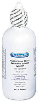 PhysiciansCare® by First Aid Only® First Aid Refill Components—Eye Wash,  4oz