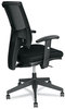 A Picture of product ALE-EP42ME10B Alera® Epoch Series Fabric Mesh Multifunction Chair Supports Up to 275 lb, 17.63" 22.44" Seat Height, Black