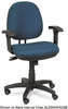 A Picture of product ALE-IN49AKA10B Alera® Optional Height-Adjustable T-Arms for Essentia and Interval Series Chairs, Black, 2/Set