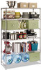 A Picture of product ALE-SW664818BA Alera® NSF Certified 6-Shelf Wire Shelving Kit 48w x 18d 72h, Black Anthracite