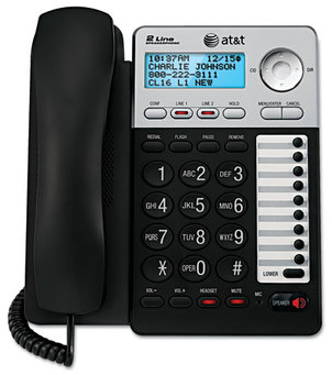 AT&T® ML17929 Two-Line Corded Speakerphone,