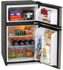 A Picture of product AVA-RA3136SST Avanti Counter-Height 3.1 Cu. Ft. Two-Door Refrigerator/Freezer,  Black/Stainless Steel