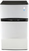 A Picture of product AVA-RA3136SST Avanti Counter-Height 3.1 Cu. Ft. Two-Door Refrigerator/Freezer,  Black/Stainless Steel