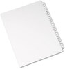 A Picture of product AVE-01334 Avery® Preprinted Legal Exhibit Index Tab Dividers with Black and White Tabs Side Style, 25-Tab, 101 to 125, 11 x 8.5, 1 Set, (1334)