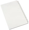 A Picture of product AVE-01431 Avery® Preprinted Style Legal Dividers Exhibit Side Tab Index 25-Tab, 26 to 50, 14 x 8.5, White, 1 Set, (1431)