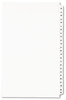 A Picture of product AVE-01431 Avery® Preprinted Style Legal Dividers Exhibit Side Tab Index 25-Tab, 26 to 50, 14 x 8.5, White, 1 Set, (1431)